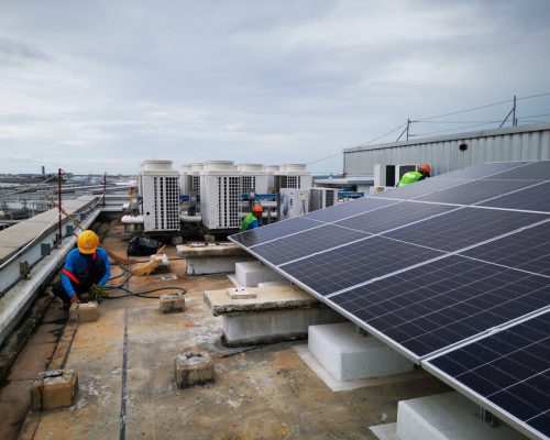 ปรับปรุงน้ำรั่วซึมบริเวณชั้นดาดฟ้าอาคาร OFFICE สำนักงาน (6)